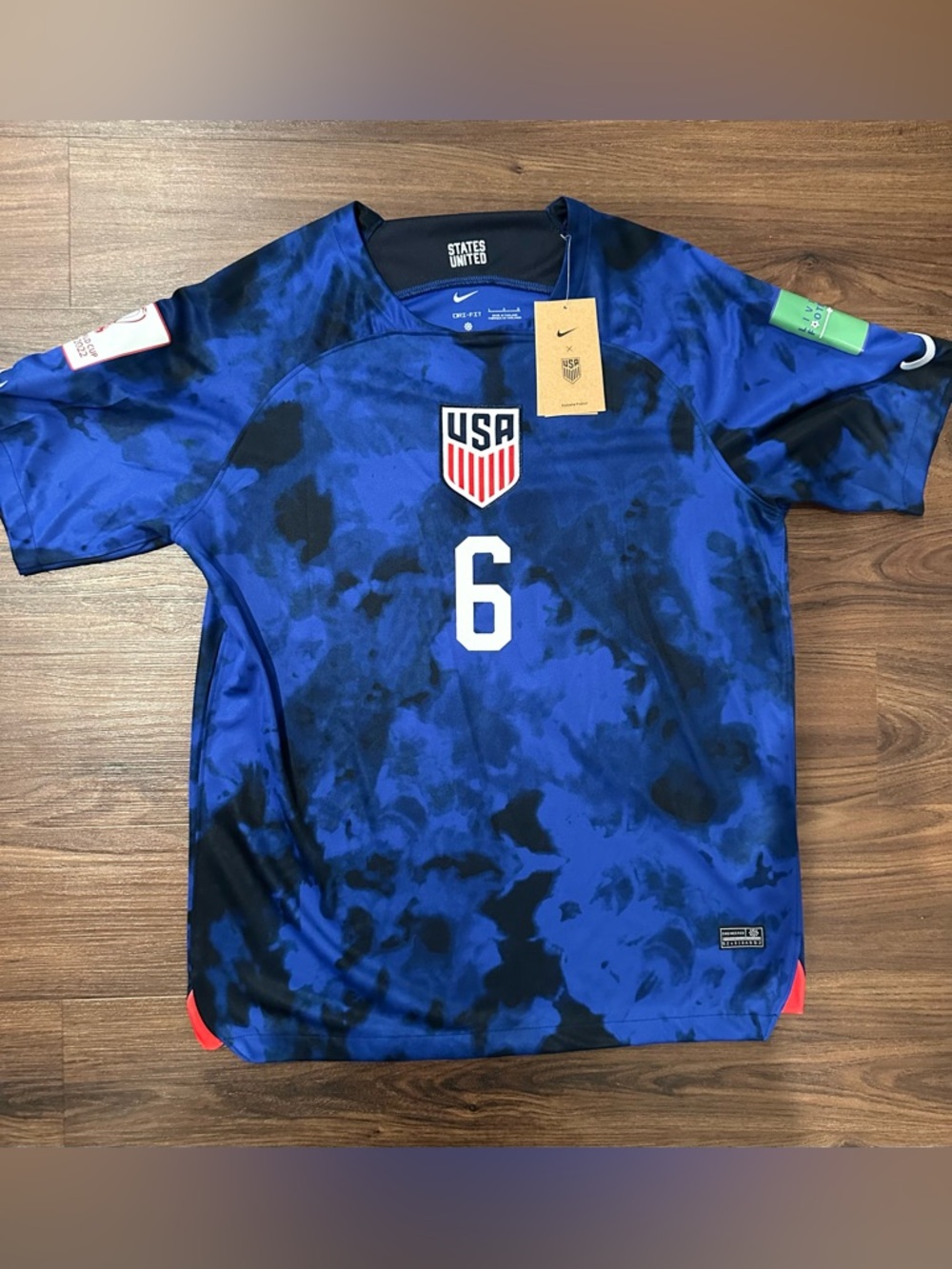 Nike USMNT USA Yunus Musah World Cup Soccer Football Jersey